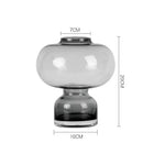 Modern emerald green gourd vase living room glass terrarium set