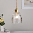 Modern faceted glass knob led pendant lamp for living room