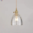 Modern faceted glass knob led pendant lamp for living room