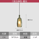Modern faceted glass pendant lights dining room art decor