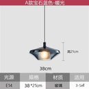 Modern faceted glass pendant lights dining room art decor