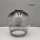 Modern faceted glass shade replacement for living room lamp cover