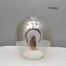 Modern faceted glass shade replacement for living room lamp cover