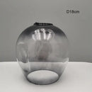 Modern faceted glass shade replacement for living room lamp cover