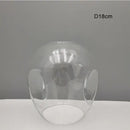 Modern faceted glass shade replacement for living room lamp cover