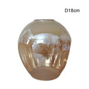 Modern faceted glass shade replacement for living room lamp cover