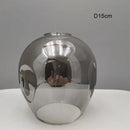 Modern faceted glass shade replacement for living room lamp cover