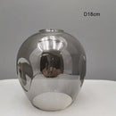 Modern faceted glass shade replacement for living room lamp cover