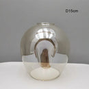 Modern faceted glass shade replacement for living room lamp cover