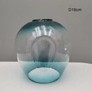 Modern faceted glass shade replacement for living room lamp cover