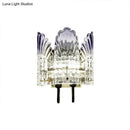 Modern fan clear crystal wall lamps living room 110v-120v fixture