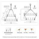 Modern Farmhouse Chandelier with 2-Tier Wagon Wheel and 36 Lights