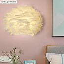 DecorBites™ Modern Feather Wall Lamp: Stylish Ambient Lighting for Living Room & Bedroom Decor