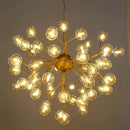 Modern firefly glass round ball chandelier dining room lighting