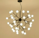 Modern firefly glass round ball chandelier dining room lighting