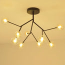 Modern firefly glass round ball chandelier dining room lighting