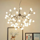 Modern firefly glass round ball chandelier dining room lighting