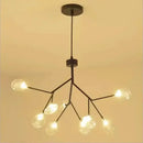 Modern firefly glass round ball chandelier dining room lighting