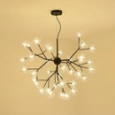 Modern firefly glass round ball chandelier dining room lighting