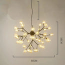 Modern firefly glass round ball chandelier dining room lighting