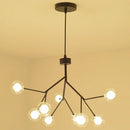 Modern firefly glass round ball chandelier dining room lighting