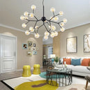 Modern firefly glass round ball chandelier dining room lighting