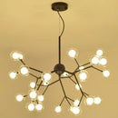 Modern firefly glass round ball chandelier dining room lighting