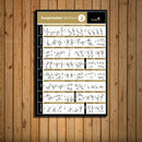 Modern fitness canvas poster wall art set home gym training chart