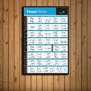 Modern fitness canvas poster wall art set home gym training chart