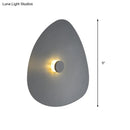 DecorBites™ Modern Flaky Sconce Light: 7"/9"/11" Acrylic LED Wall Mounted Fixture in Grey/White