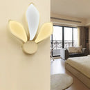 Modern flame simple acrylic led wall sconce bedroom white warm light