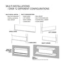 Modern Flames Landscape Pro Multi 120-Inch Linear Multi-Sided Electric Fireplace [LPM-12016V2] (SAK32876)