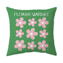 Modern floral butterfly pillowcase living room botanical decor