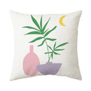 Modern floral butterfly pillowcase living room botanical decor