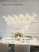Modern floral decorbites crystal led chandelier for dining room