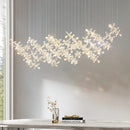 Modern floral decorbites crystal led chandelier for dining room