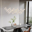 Modern floral decorbites crystal led chandelier for dining room