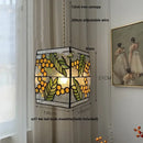 Modern flower white & amber clear glass led pendant light dining room