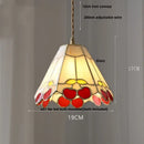 Modern flower white & amber clear glass led pendant light dining room