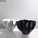DecorBites™ Black Resin Bud Vase Modern Room Decor Flowers Arrangement Desk Vase