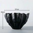 DecorBites™ Black Resin Bud Vase Modern Room Decor Flowers Arrangement Desk Vase