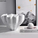 DecorBites™ Black Resin Bud Vase Modern Room Decor Flowers Arrangement Desk Vase