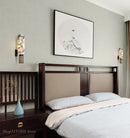 Modern fluted decorbites dolomite marble wall light bedroom sconce pair