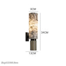 Modern fluted decorbites dolomite marble wall light bedroom sconce pair