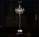 Modern french gold crystal floor lamp for living room