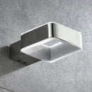 Modern frosted glass and black finish wall mount soap holder bathroom