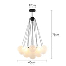Modern frosted glass ball cloud pendant lights dining room