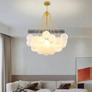 Modern frosted glass ball cloud pendant lights dining room