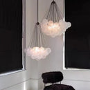 Modern frosted glass ball cloud pendant lights dining room