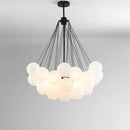 Modern frosted glass ball cloud pendant lights dining room